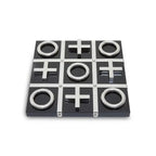 Black & Silver Chrome Noughts & Crosses Set premier housewares