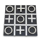 Black & Silver Chrome Noughts & Crosses Set premier housewares