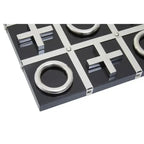Black & Silver Chrome Noughts & Crosses Set premier housewares