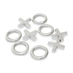 Black & Silver Chrome Noughts & Crosses Set premier housewares