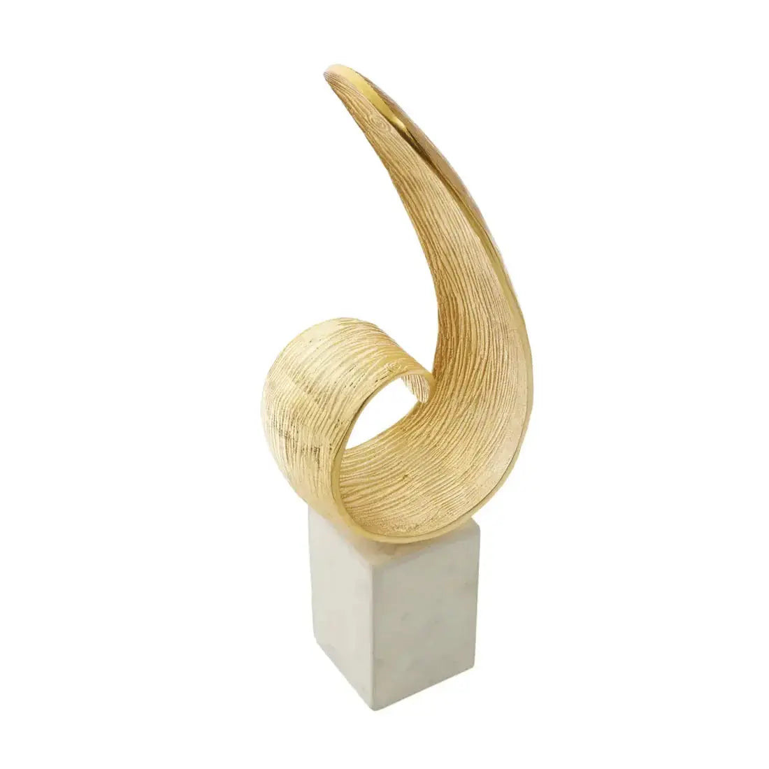 Milano Gold Curl Sculpture premier housewares