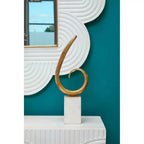 Milano Gold Curl Sculpture premier housewares