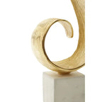 Milano Gold Curl Sculpture premier housewares