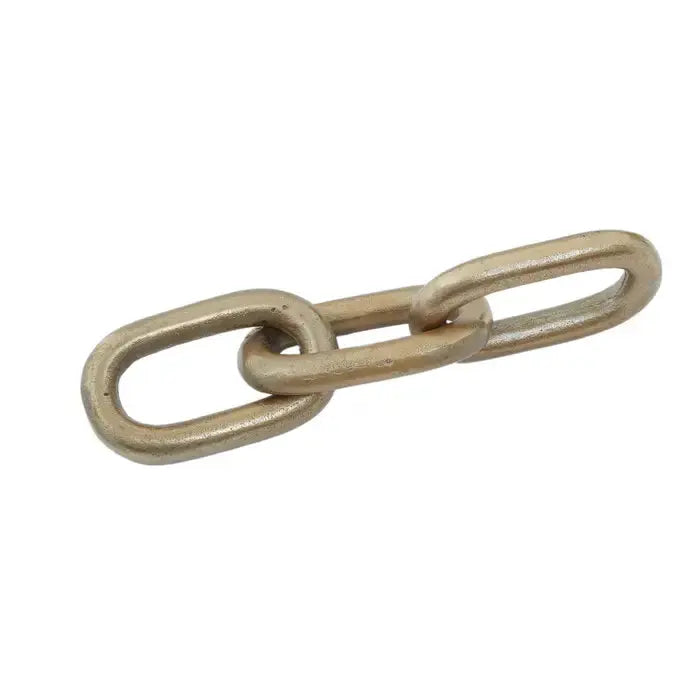 Gold Aluminium Chain Sculpture premier housewares