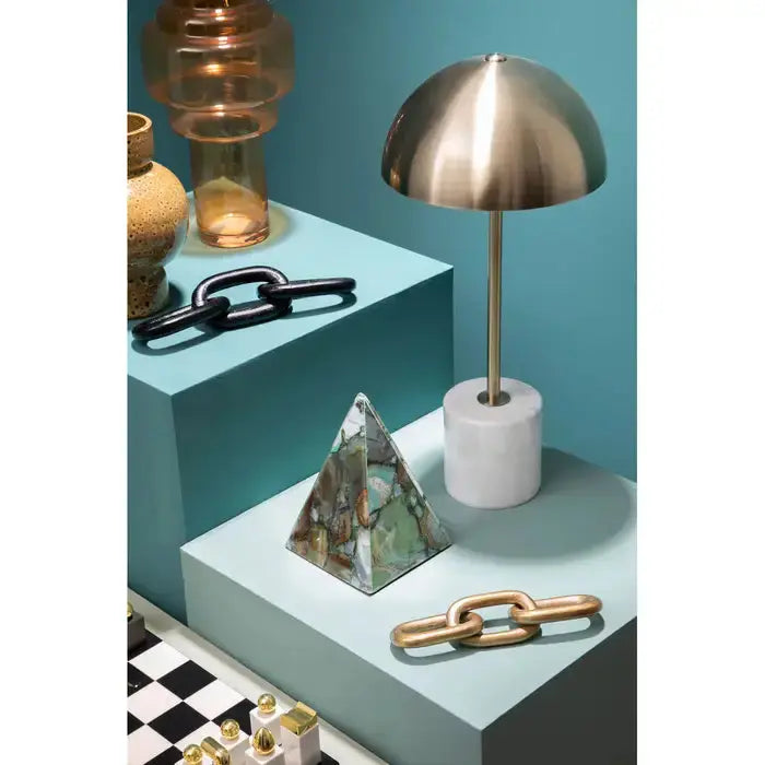 Gold Aluminium Chain Sculpture premier housewares