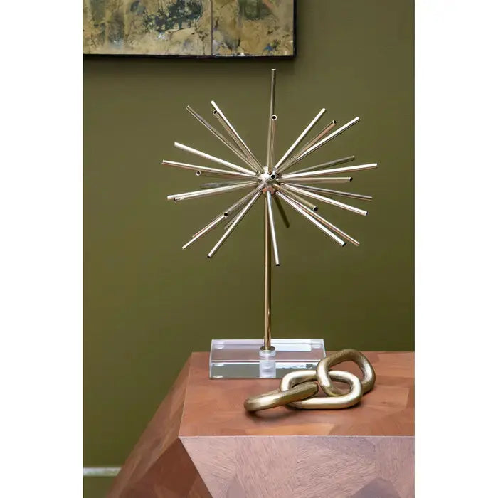 Gold Aluminium Chain Sculpture premier housewares