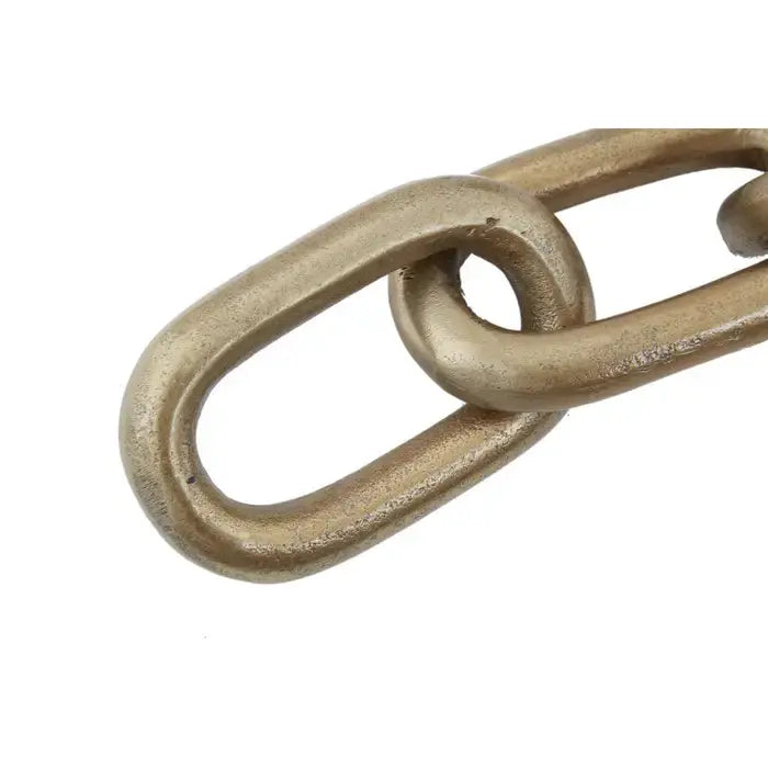 Gold Aluminium Chain Sculpture premier housewares