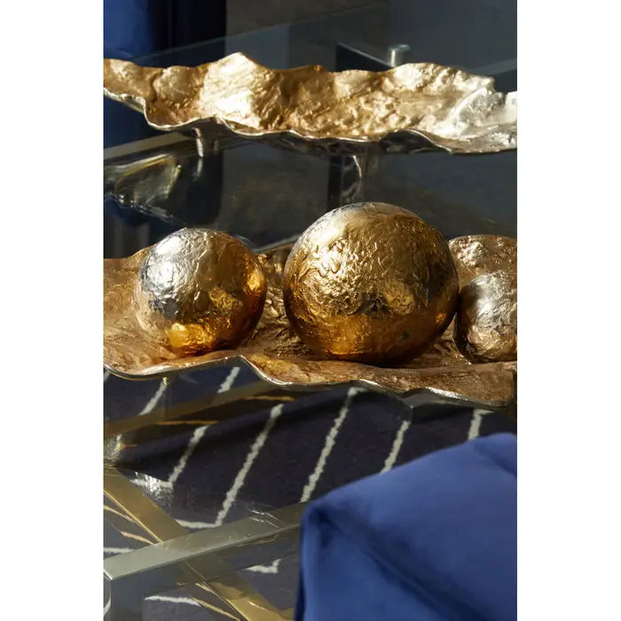 Ombre Silver and Gold Finish Dish Home Store Living