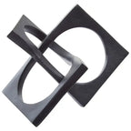 Geometric Black Finish Link Sculpture premier housewares