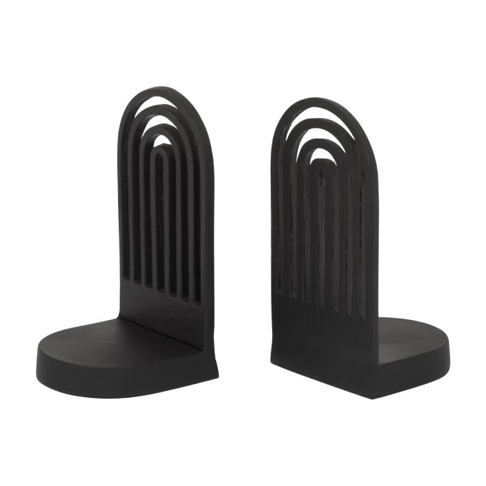 Rubi Black Bookends (Set of 2) Home Store Living