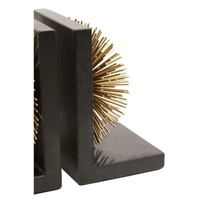 Mirano Gold Starburst Bookends (Set of 2) Home Store Living