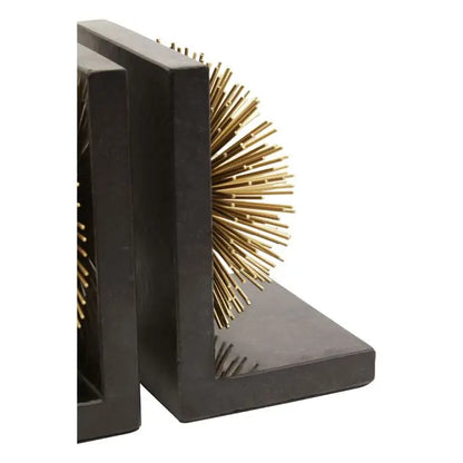 Mirano Gold Starburst Bookends (Set of 2) Home Store Living