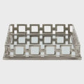 Rhoda Square Nickle Finish Mirror Tray Small Premier Housewares LTD