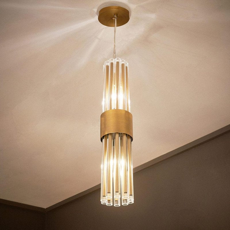 2 Light Antique Brass Hanging Ceiling Light China