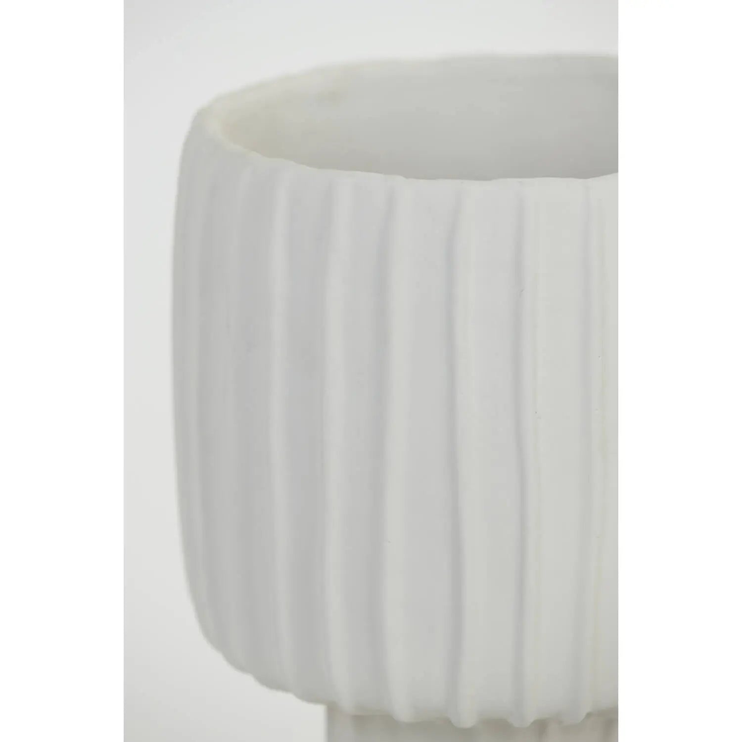 Maja Cream Cement Deco Vase Light and Living