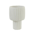 Maja Cream Cement Deco Vase Light and Living