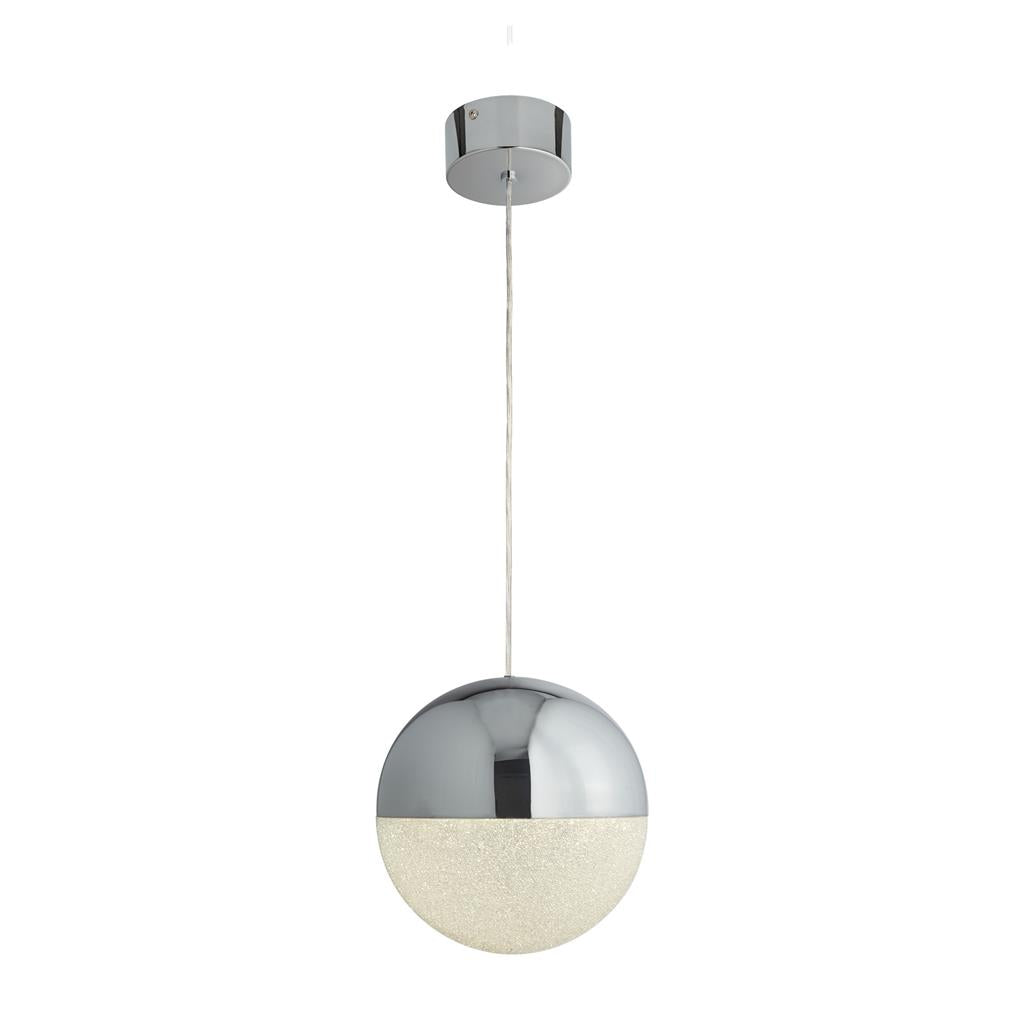 Marbles LED Chrome & Crystal Sand Pendant Range Home Store Living