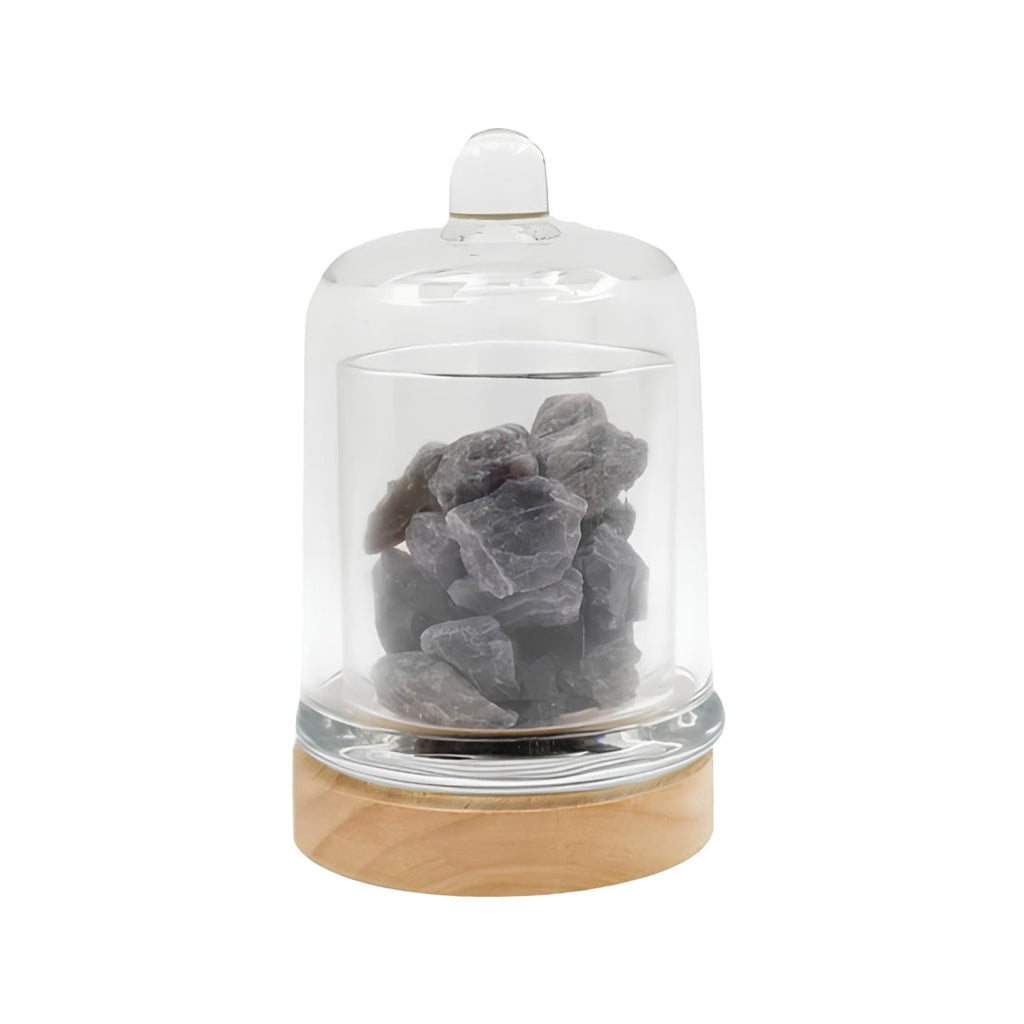 Purple Amethyst Fragranced Crystal Diffuser Lamp-  Lavender sil interiors