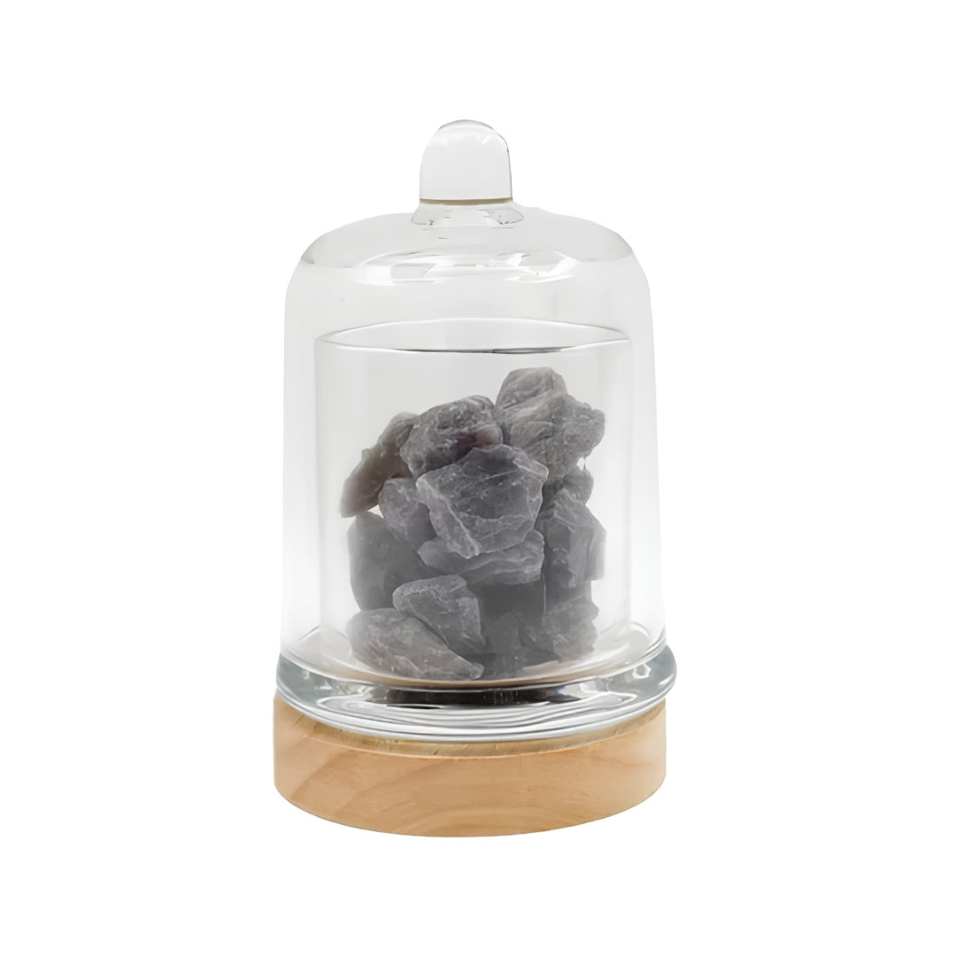 Purple Amethyst Fragranced Crystal Diffuser Lamp-  Lavender sil interiors