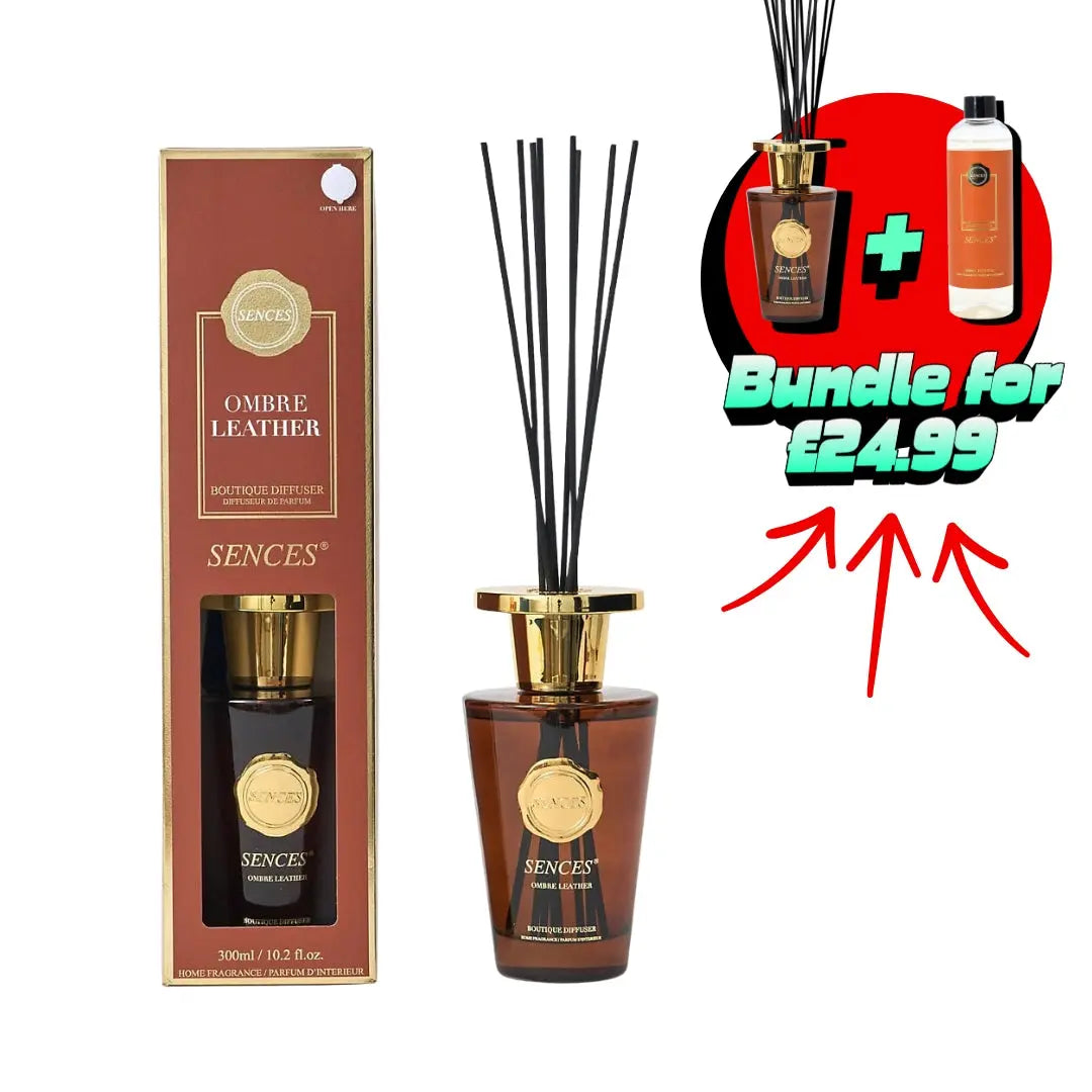 Ombre Leather 300ml Sences Reed Diffuser - Inspired By Louis Vuitton Baltus Ltd