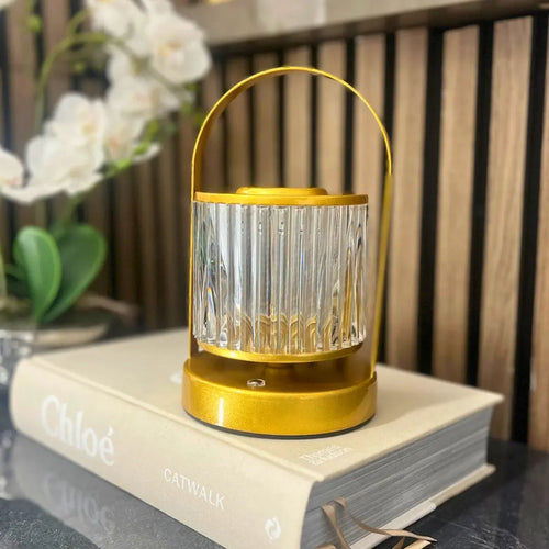 Crystal Lantern and Golden Handle Table Lamp (ASL-729) extrastar
