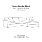 Vienna Standard Back Sofa Range Home Store Living