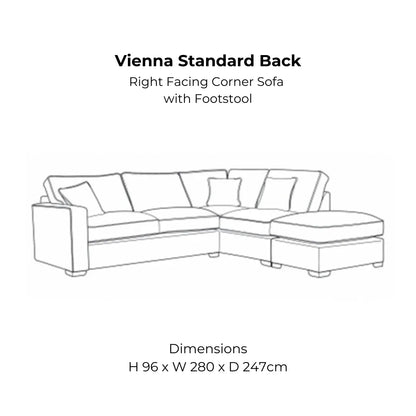 Vienna Standard Back Sofa Range Home Store Living