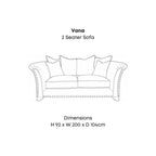 Vana Destiny 2 Seater Sofa Home Store Living