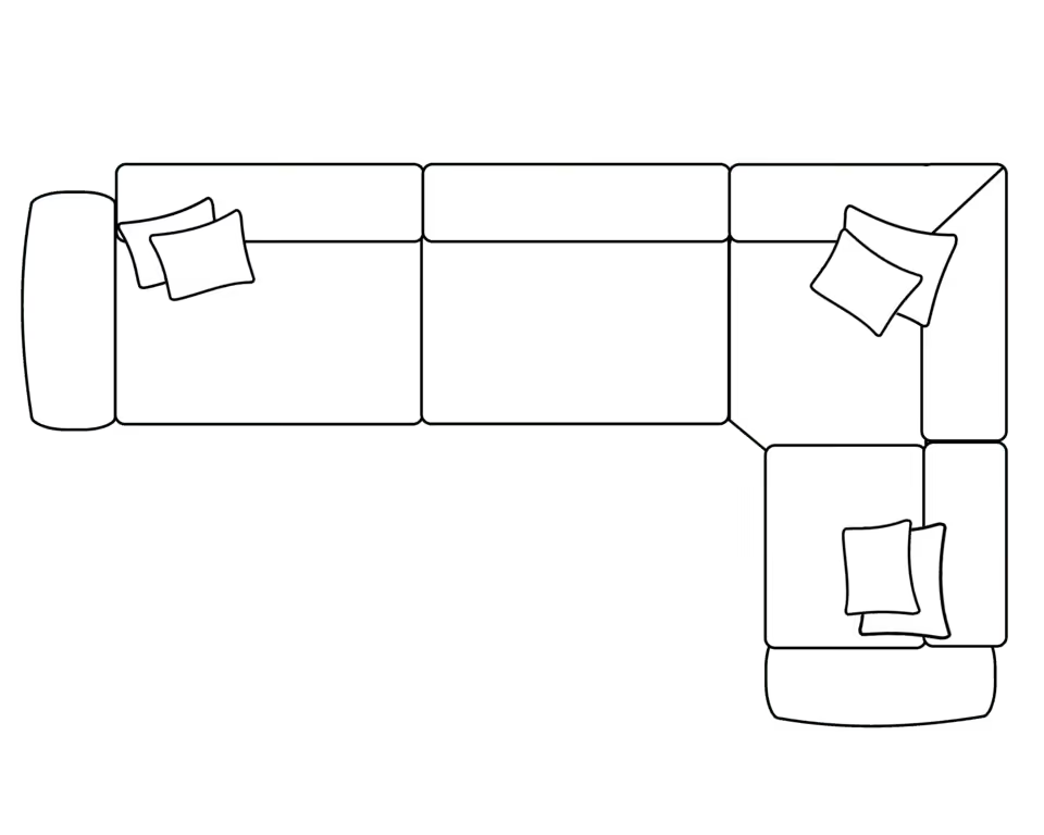 Keaton High Back Sofa Range 3 Corner 1 Sofa - Home Store Living
