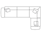 Keaton High Back Sofa Range 3 Corner 1 Sofa - Home Store Living