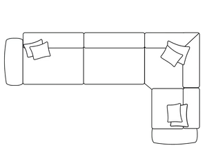 3 Corner 1 Sofa (Left or Right Hand Facing) (L282cm x D203cm x H98cm)