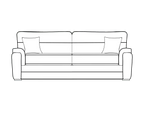 Keaton High Back Sofa Range 3 Seater - Home Store Living