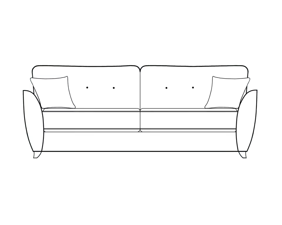 Ashley Button Back Sofa Range 3 Seater - Home Store Living