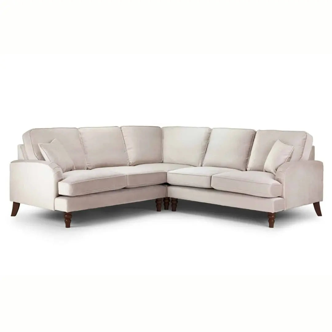 Rupert Plush Beige Large Corner Sofa Home Store Living