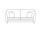 Antigua High Back Velvet Sofa Range 2 Seater - Home Store Living