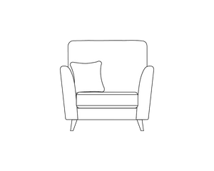 Armchair (L92cm x D89cm x H95cm)