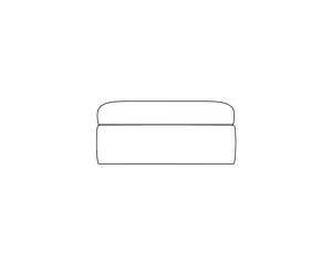 Banquette Footstool (L96cm x D65cm x H39cm)