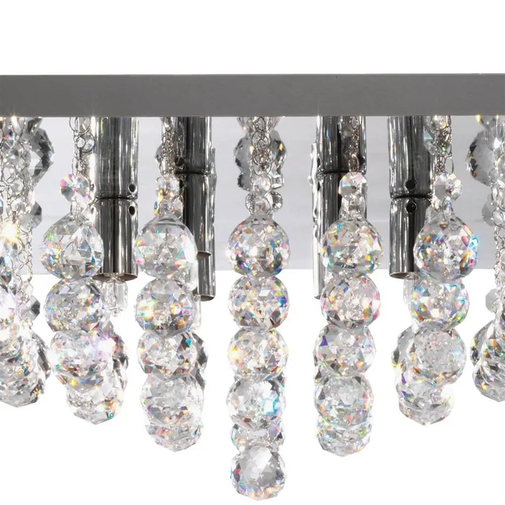 Hannah Crystal Flush Ceiling Light Range Home Store Living