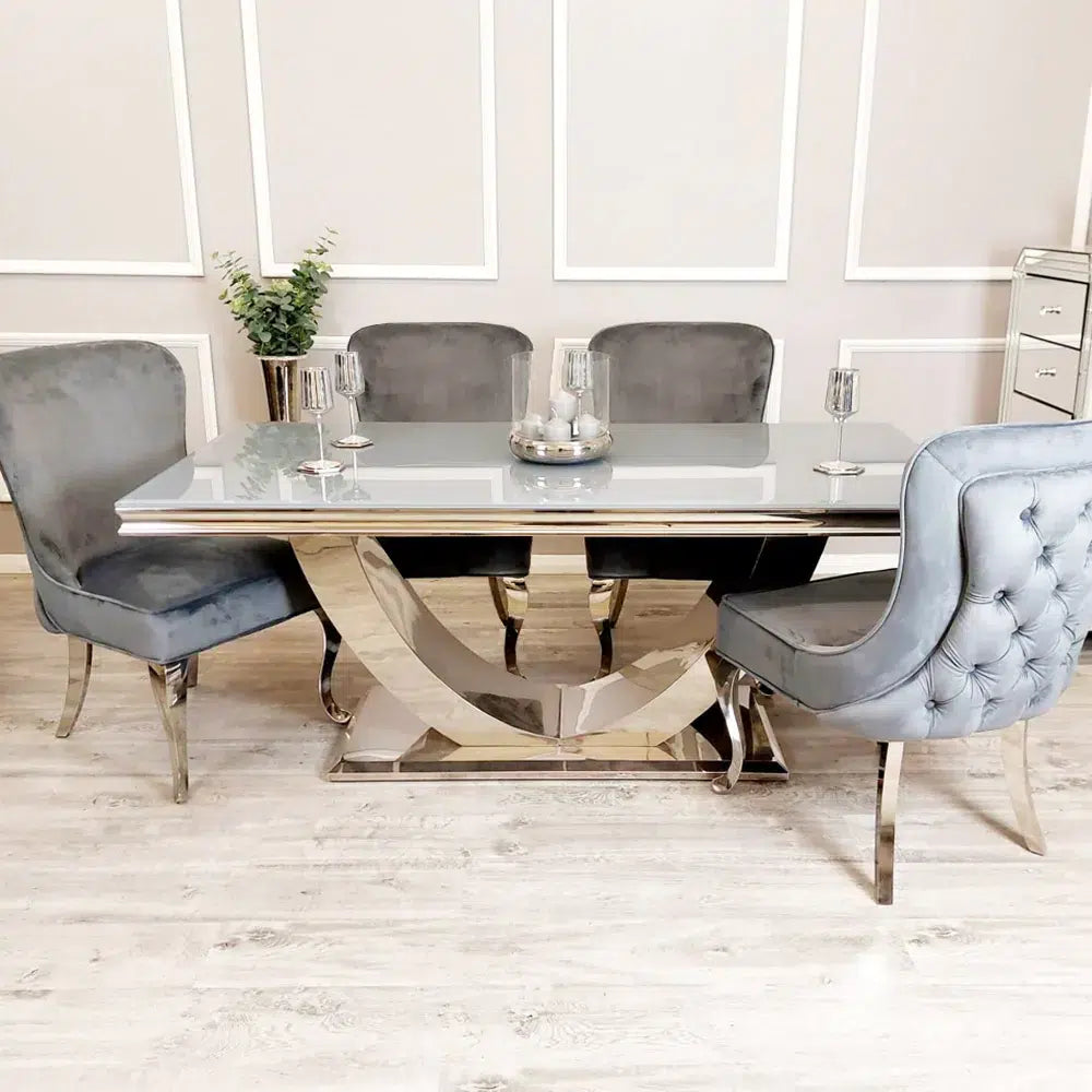 Arial 1.6m Marble Dining Table