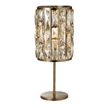 Bijou Antique Brass Metal & Champagne Glass Lamp Searchlight