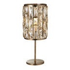 Bijou Antique Brass Metal & Champagne Glass Lamp Searchlight