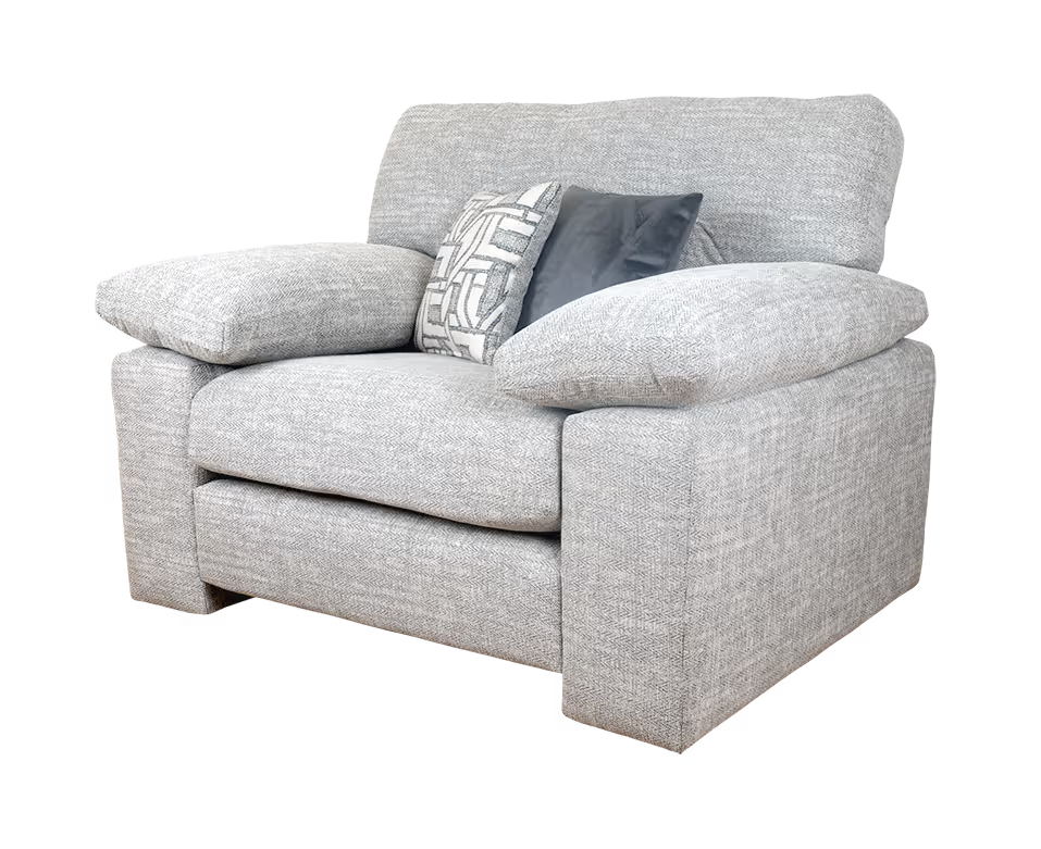 Megan Chenille Sofa Range w/ Accents Lebus