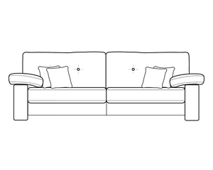 4 Seater (Split) (L244cm x D97cm x H97cm)