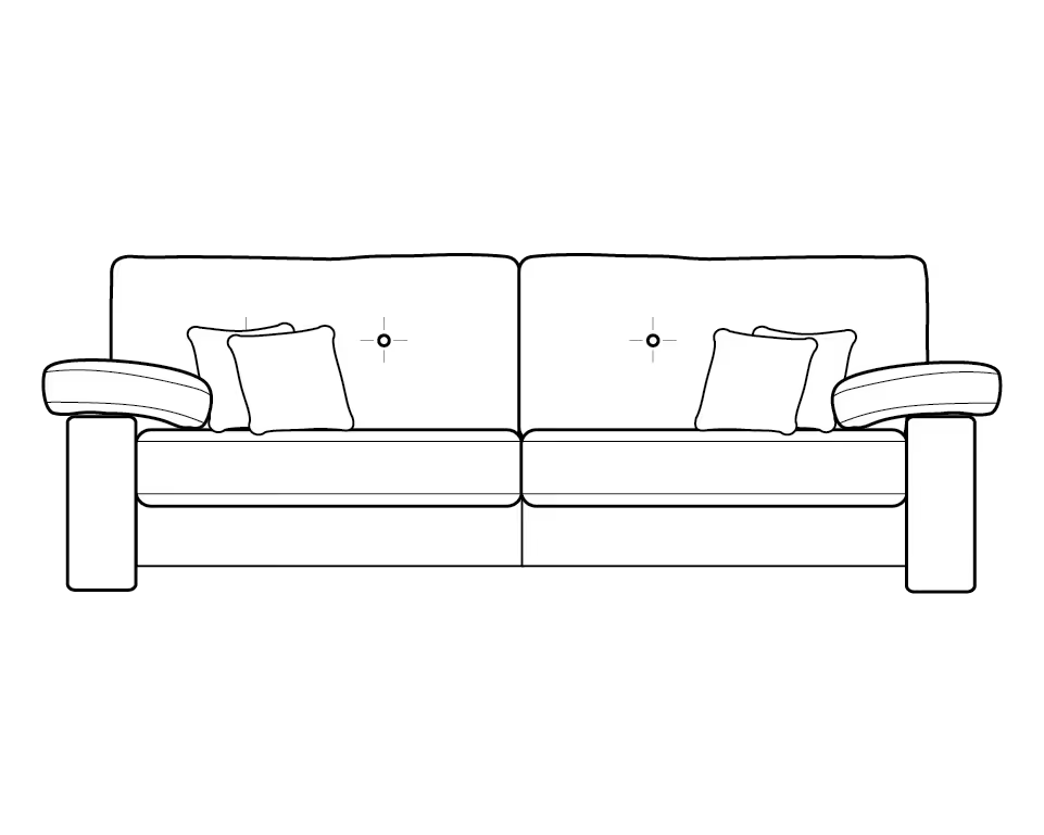Megan Chenille Sofa Range 4 Seater - Home Store Living