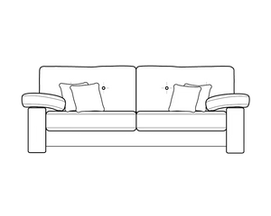 3 Seater (L220cm x D97cm x H97cm)