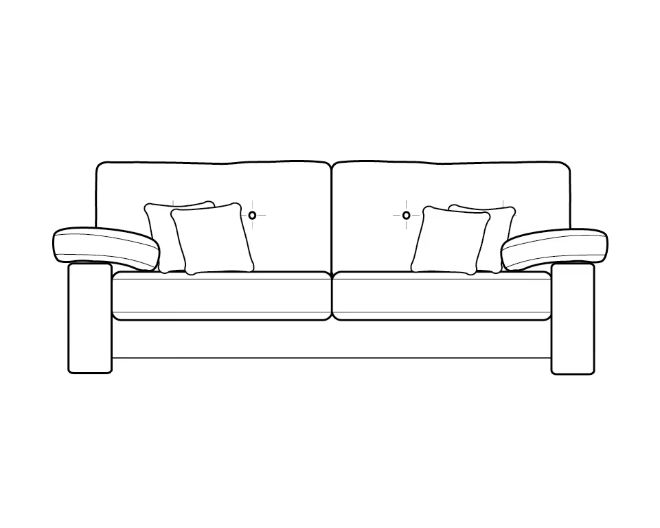 Megan Chenille Sofa Range 3 Seater - Home Store Living