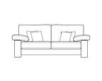 Megan Chenille Sofa Range 2 Seater - Home Store Living