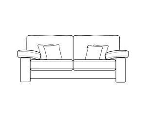 2 Seater (L205cm x D97cm x H97cm)