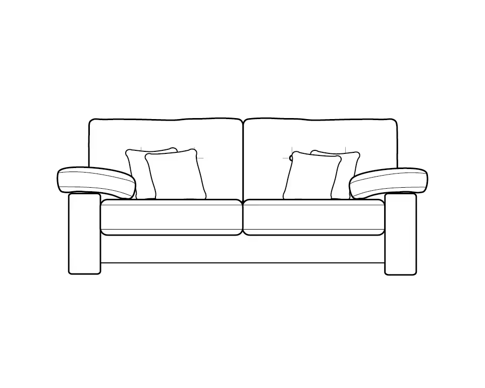Megan Chenille Sofa Range 2 Seater - Home Store Living