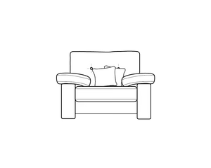Armchair (L129cm x D97cm x H97cm)